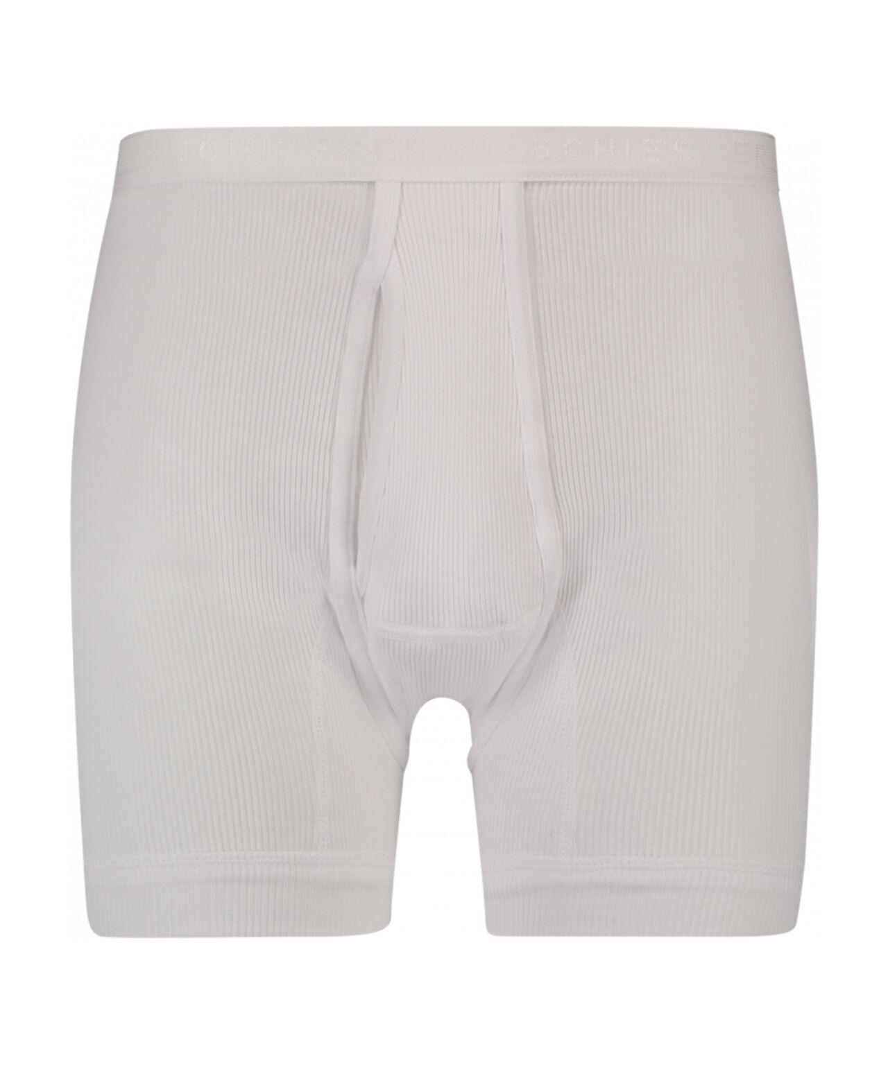 Klassische Boxershorts mit doppelten Rissen | Weiß