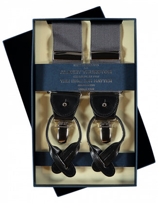 2-in-1 Bretels met clips en patten | Antraciet Grijs 2-in-1 Bretels met clips en patten | Antraciet Grijs