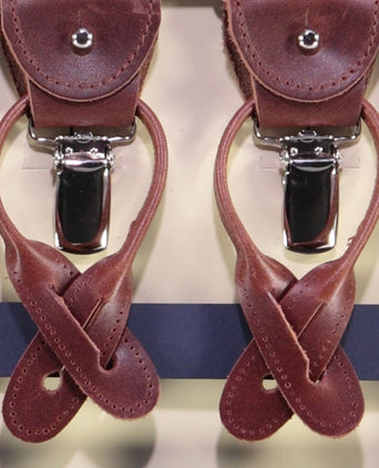 2-in-1 Bretels met clips en patten | Blauw