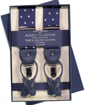 2-in-1 Bretels met clips en patten | Blauw