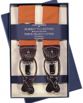 2-in-1 Bretels met clips en patten | Bruin