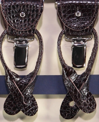 2-in-1 Bretels met clips en patten | Bordeaux Rood