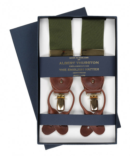 2-in-1 Bretels met clips en patten | Groen