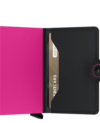 Secrid Miniwallet | Matte Black&Fuchsia