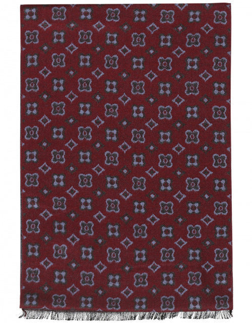 Viscose Sjaal met klassieke Print | Rood