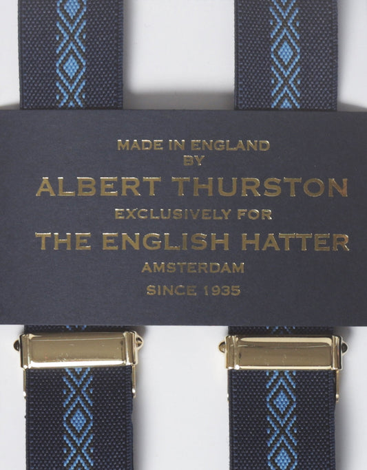 Stylish clip-on suspenders | Blue