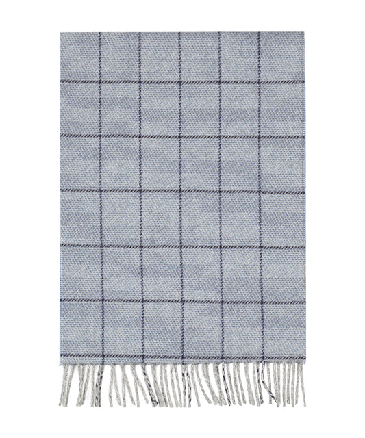 Wollschal mit Kaschmir | Blau