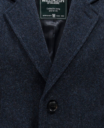 Lange jas howard | Denim Blauw