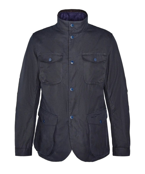 Barbour Wachsjacke Ogston | Marineblau