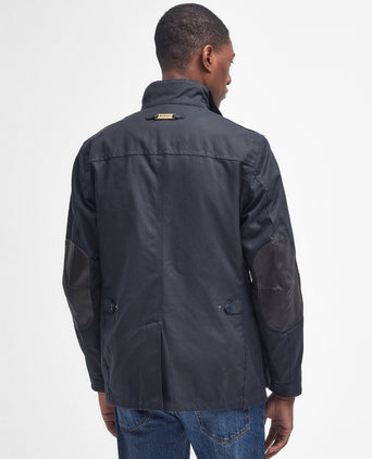 Barbour Wax jacket Ogston | Navy Blauw