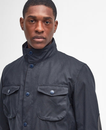 Barbour Wax jacket Ogston | Navy Blauw
