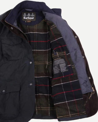 Barbour Wax jacket Ogston | Navy Blauw