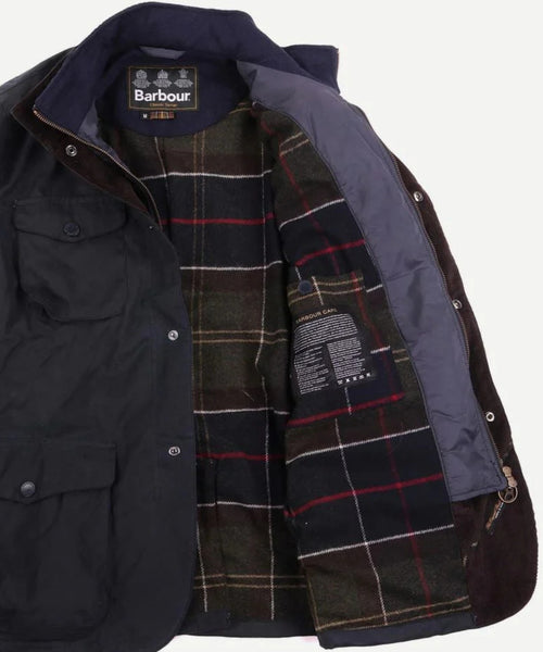 Barbour Wachsjacke Ogston | Marineblau