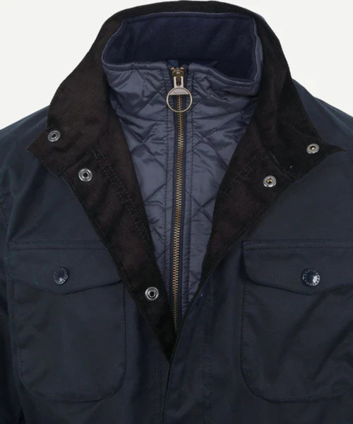 Barbour Wachsjacke Ogston | Marineblau