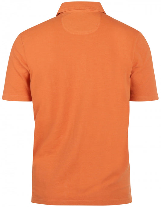 Polo-Polo, gewaschenes Kurzarmshirt | Orange