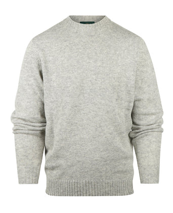Alan Paine Shetland Pullover Ronde Hals | Grijs