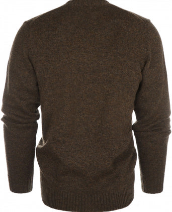 Alan Paine Shetland Pullover Ronde Hals | Groen