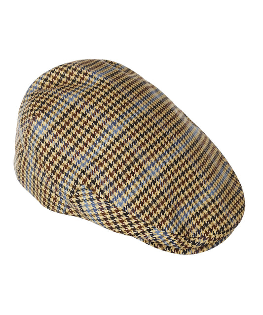 Cap Cashmere Mix | Beige Houndstooth