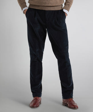 Pantalon Liverpool Corduroy | Navy Blauw Pantalon Liverpool Corduroy | Navy Blauw