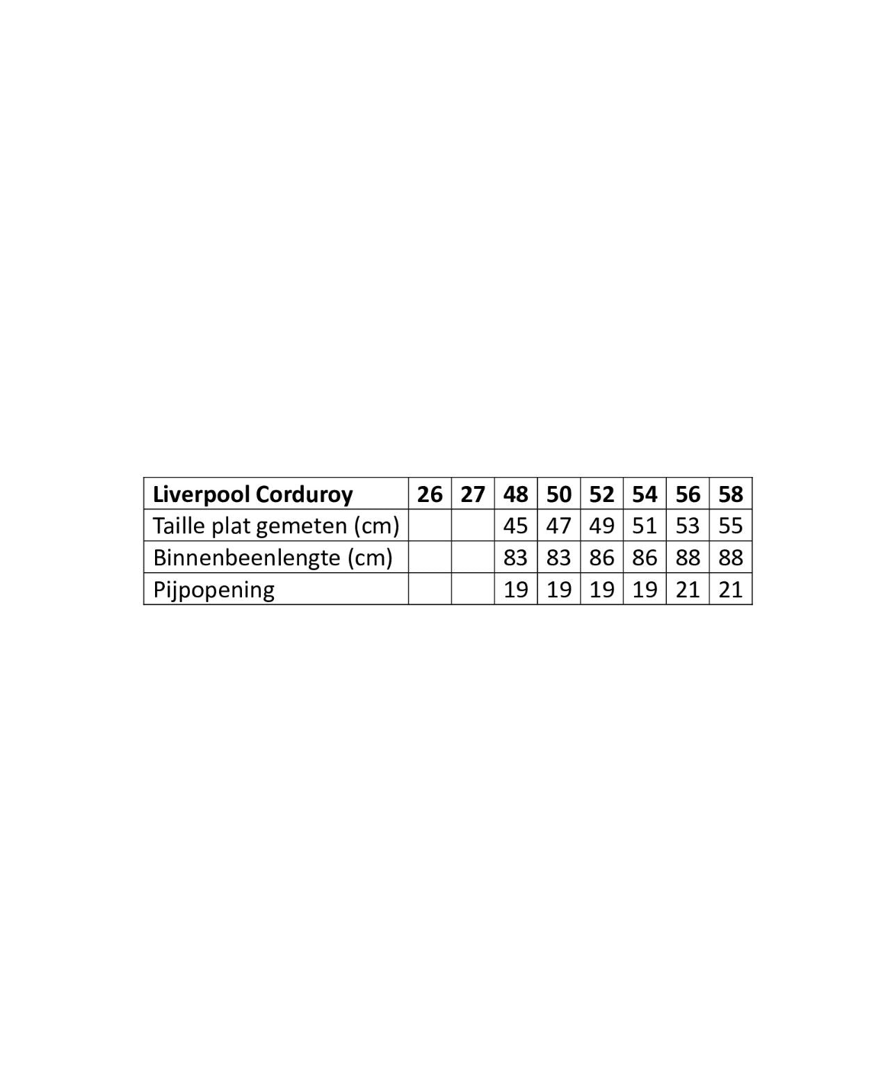 Pantalon Liverpool Corduroy | Licht Bruin