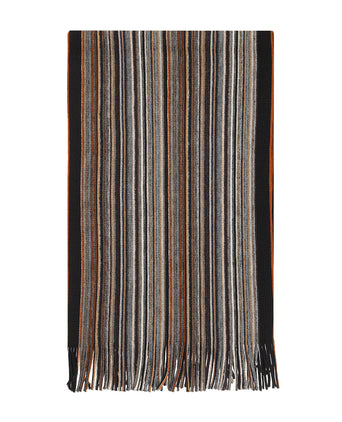 Sjaal wol gebreid 180x26 | Grijs