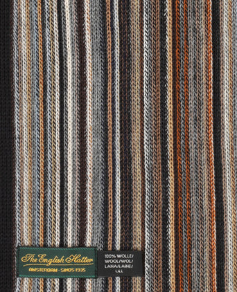 Sjaal wol gebreid 180x26 | Grijs