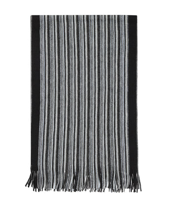 Sjaal wol gebreid 180x26 | Grijs