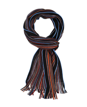 Wollstrickschal 180x26 | Blau