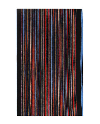 Sjaal wol gebreid 180x26 | Blauw