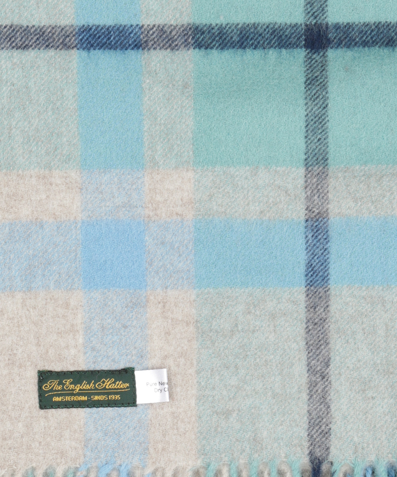 Scarf lambswool 190x48 | Blue