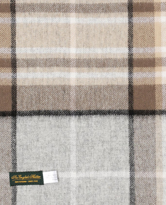 Sjaal lamswol 190x48 | Bruin