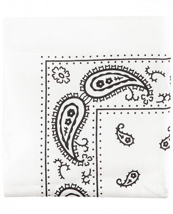 Boerenzakdoek | Paisley Wit
