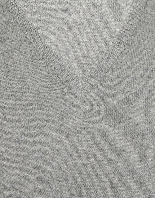 William Lockie V-hals Lamswol Pullover | Flannel