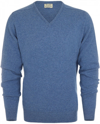 William Lockie V-hals Lamswol Pullover | Jeans