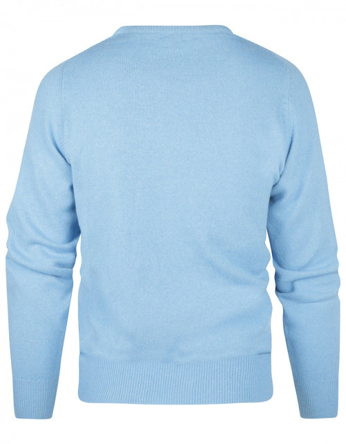 William Lockie Lammwollpullover mit V-Ausschnitt | BlueSky