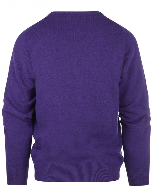 William Lockie V-Ausschnitt-Pullover aus Lammwolle | Jacaranda