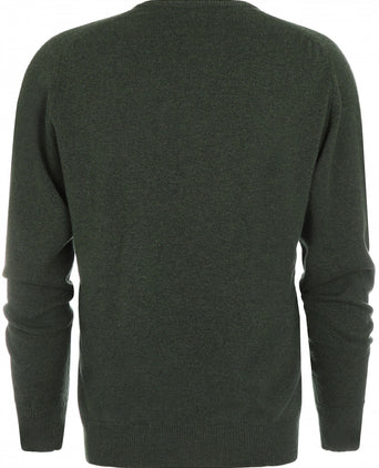 William Lockie V-hals Lamswol Pullover | Rosemary