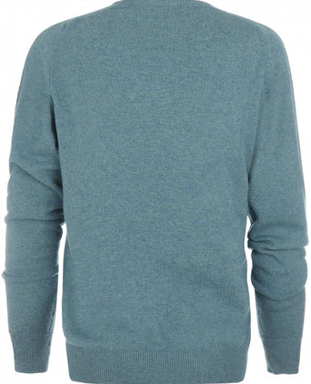 William Lockie V-Ausschnitt-Pullover aus Lammwolle | Lovat