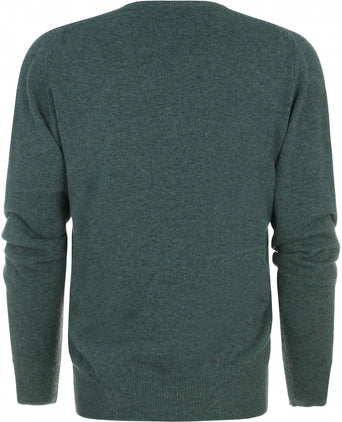 William Lockie V-hals Lamswol Pullover | Moorland