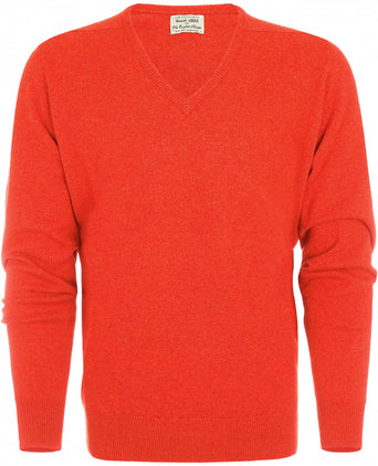 William Lockie Pullover Lamswol V-hals | Inferno