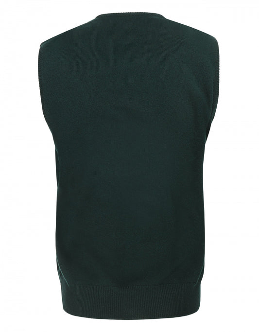 Slipover Lamswol | Tartan Green