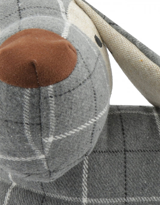 Tweed-Türstopper | Hundegrau