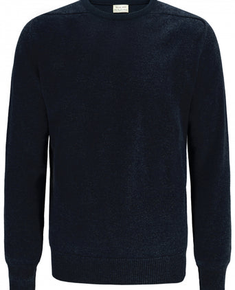 Pullover Lamswol ronde hals dutch fit | Navy