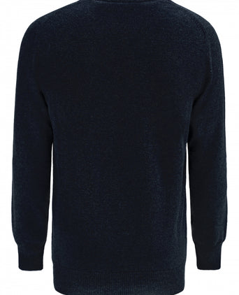 Pullover Lamswol ronde hals dutch fit | Navy