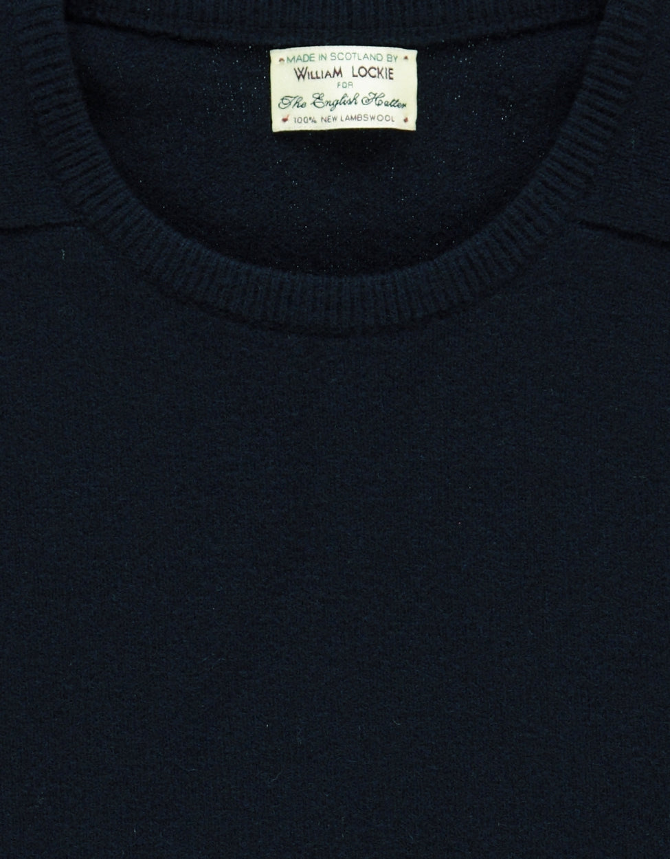 Pullover Lambswool round neck dutch fit | Navy
