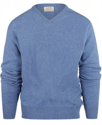 Pullover Lamswol dutch fit v-hals | Jeans