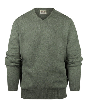 Pullover Lamswol dutch fit v-hals | Landscape