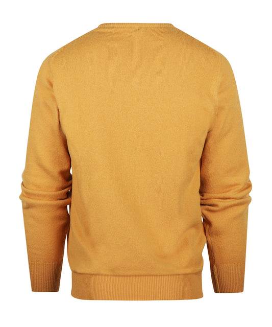 Pullover Lambswool dutch fit v-neck | Harvest Gold
