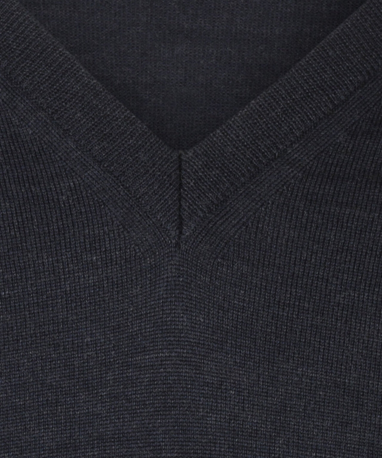 Merino V-Hals Pullover | Blauwgrijs