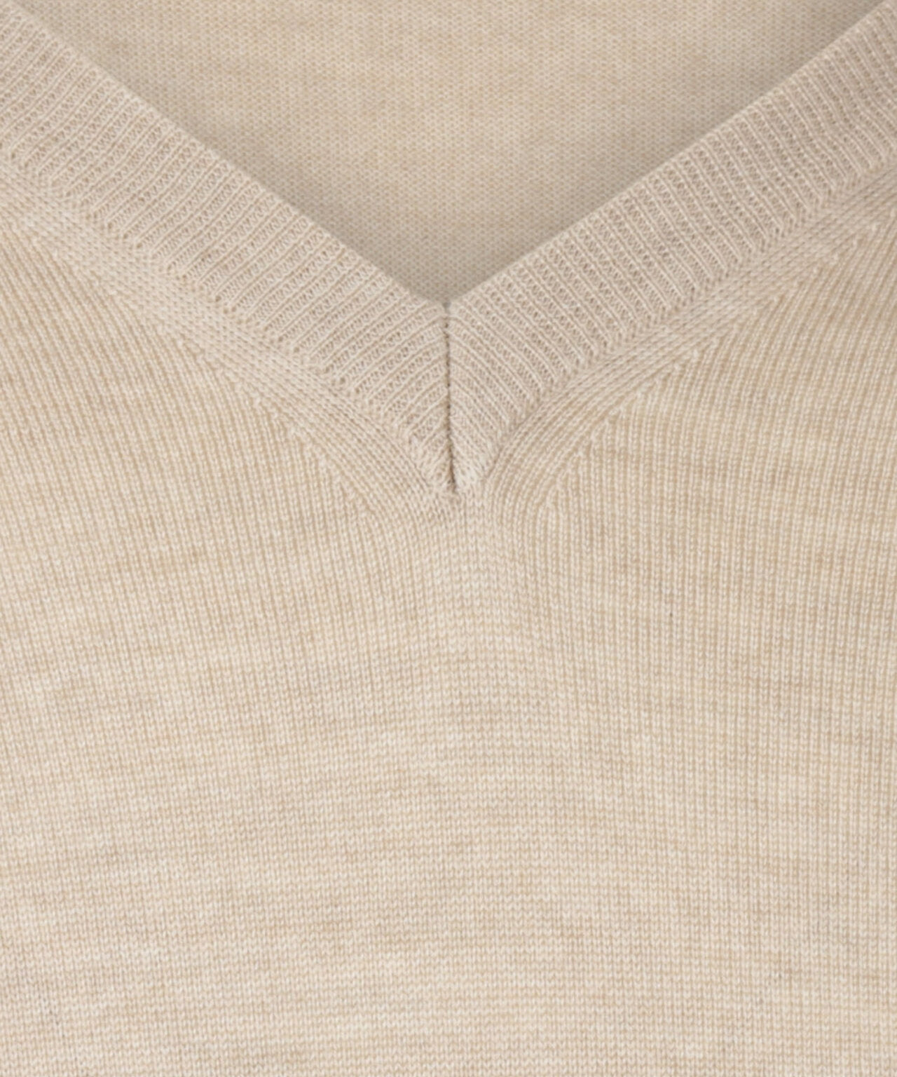 Merino V-Hals Pullover | Beige